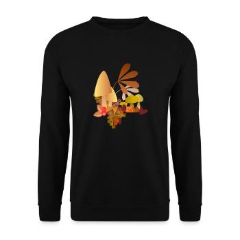 autumn fantasy - Unisex Sweatshirt - black - Front - Alina (178cm) & Michal (187cm)
