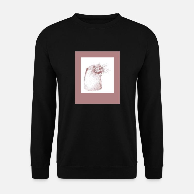 230816 Otter 2 - Unisex Pullover - Schwarz