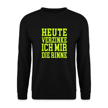 Party Alkohol Lustiger Spruch - Unisex Pullover - Schwarz - Vorne - Alina (178cm) & Michal (187cm)