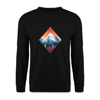 Montagnes en automne - Sweat-shirt Unisexe - noir - Devant - Alina (178cm) & Michal (187cm)