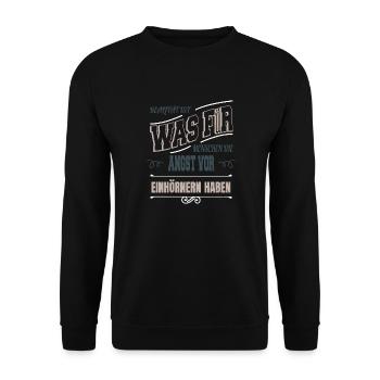 aschenbecher lieben spruch bday geburtstag - Unisex Pullover - Schwarz - Vorne - Alina (178cm) & Michal (187cm)