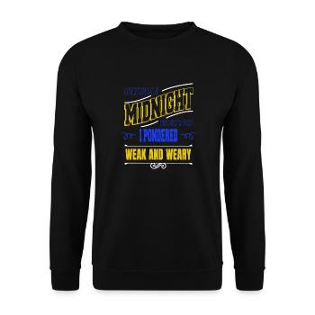 book cat wine better book worm gift idea book fan - Unisex Sweatshirt - black - Front - Alina (178cm) & Michal (187cm)