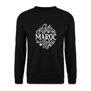 Maroc - Sweat-shirt Unisexe - noir - Devant - Alina (178cm) & Michal (187cm)