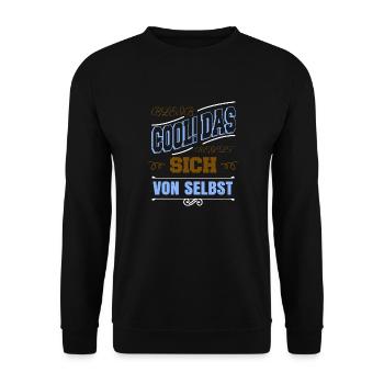 geburtstagsgeschenk spaß lustig statement - Unisex Pullover - Schwarz - Vorne - Alina (178cm) & Michal (187cm)
