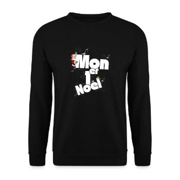 Mon premier Noel - Sweat-shirt Unisexe - noir - Devant - Alina (178cm) & Michal (187cm)