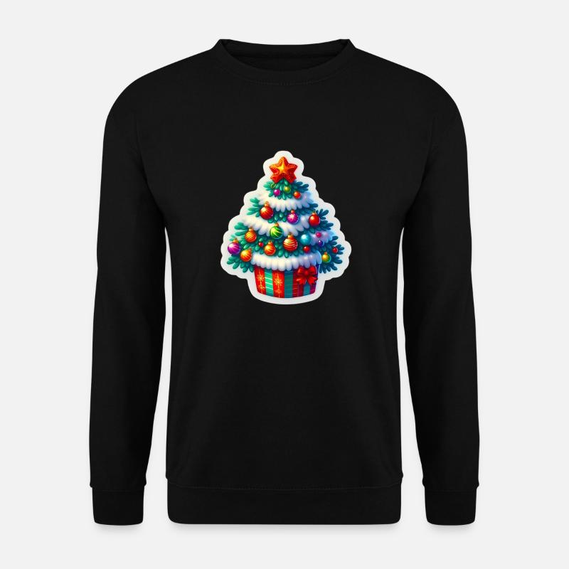 Festlicher Tannenbaum - Unisex Pullover - Schwarz