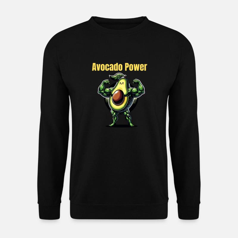 Avocado Power - Unisex Pullover - Schwarz