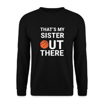 Basketball - Unisex Pullover - Schwarz - Vorne - Alina (178cm) & Michal (187cm)