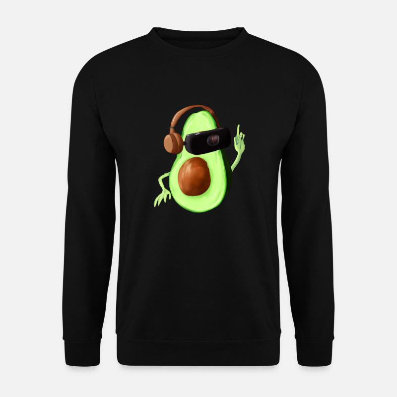 Avocado _ 02 - Unisex Sweatshirt - black