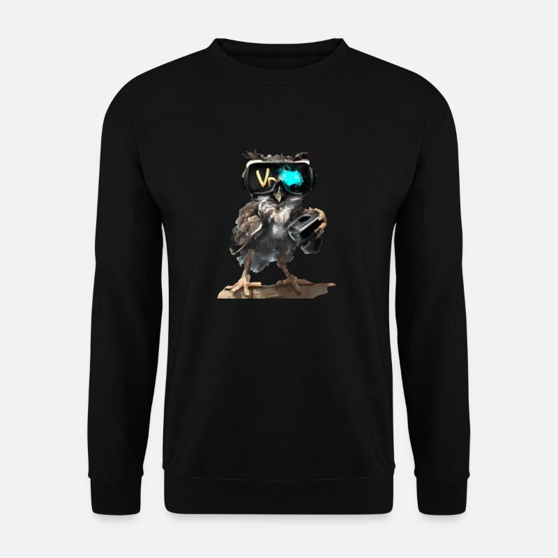 Eule _ 04 - Unisex Pullover - Schwarz
