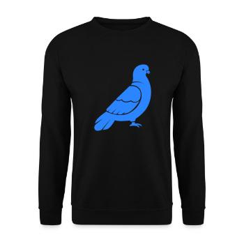 taube - Unisex Pullover - Schwarz - Vorne - Alina (178cm) & Michal (187cm)