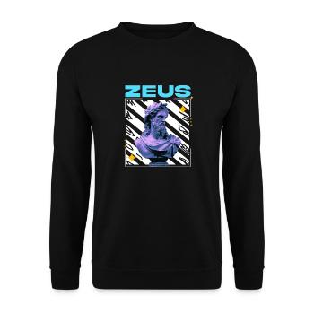 ZEUS - Unisex Sweatshirt - black - Front - Alina (178cm) & Michal (187cm)