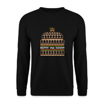 Steppin - Unisex Pullover - Schwarz - Vorne - Alina (178cm) & Michal (187cm)
