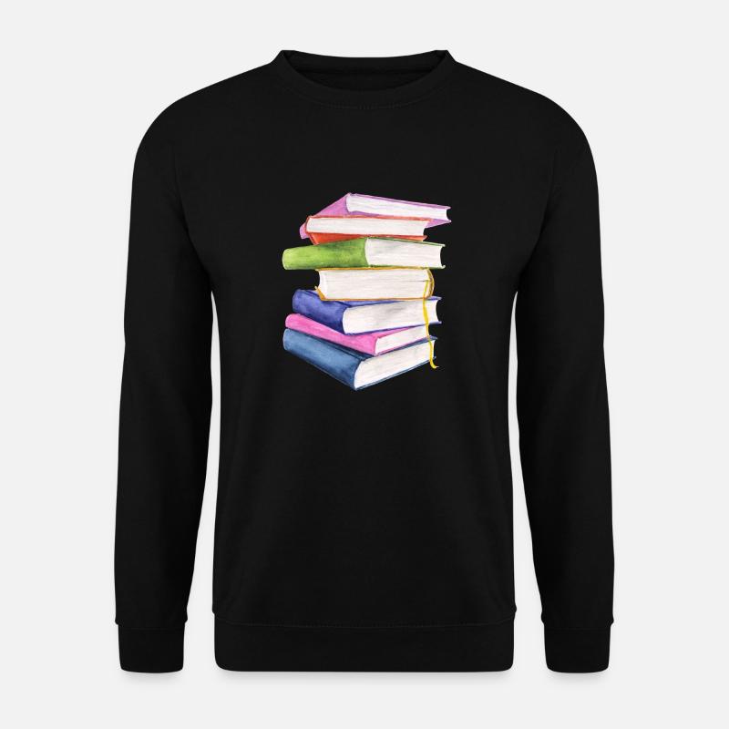 Bücher - Unisex Pullover - Schwarz