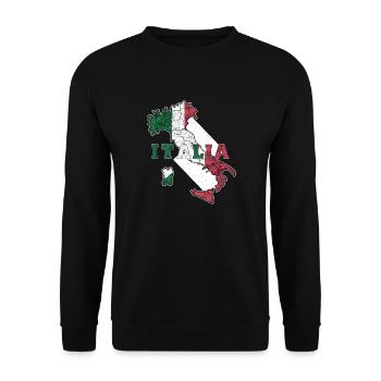 Italie - Sweat-shirt Unisexe - noir - Devant - Alina (178cm) & Michal (187cm)