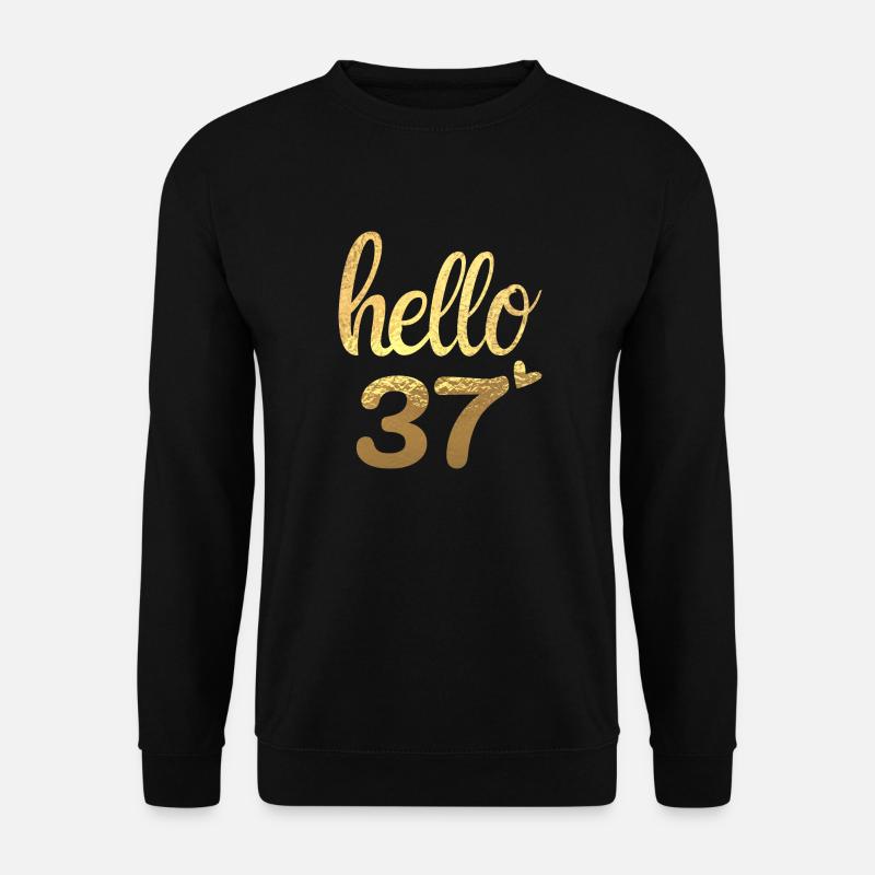 Hello 37 Gold - Unisex Sweatshirt - black