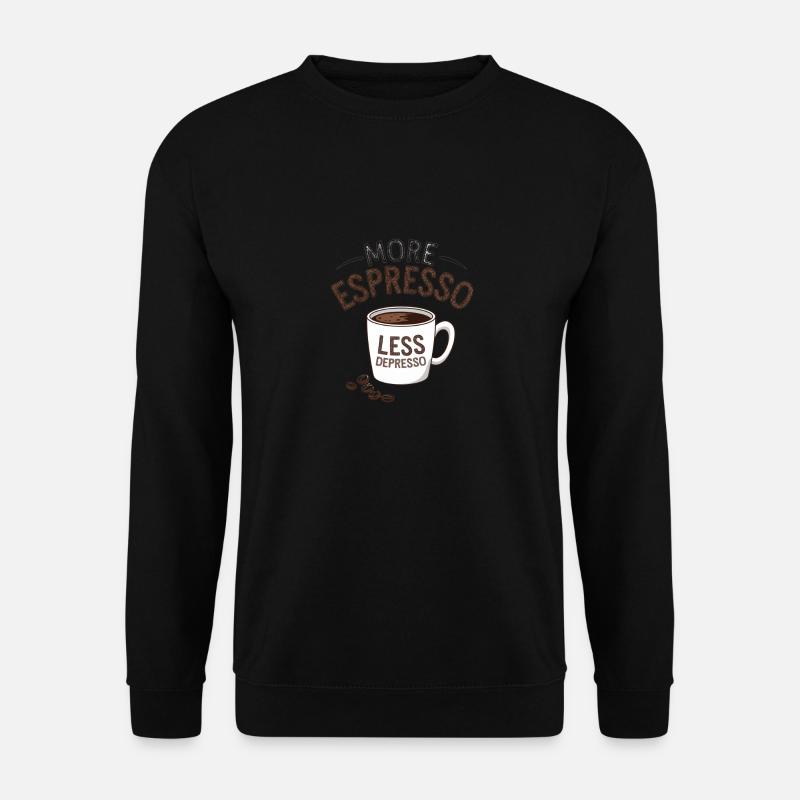 Espresso, Coffee, Kaffee, Latte, Geschenkidee - Unisex Pullover - Schwarz