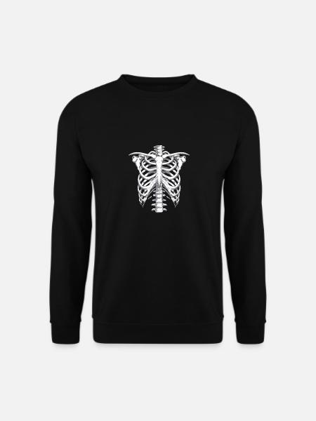 Skelett Halloween Kostüm - Unisex Pullover - Schwarz