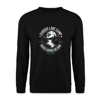 Camp du lac maudit 1958 Rétro Halloween New Jersey - Sweat-shirt Unisexe - noir - Devant - Alina (178cm) & Michal (187cm)