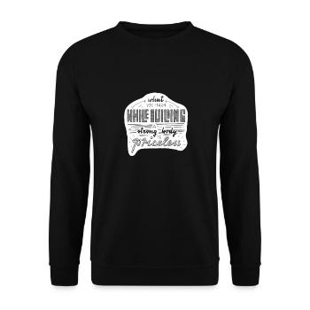 Construire un corps fort - Sweat-shirt Unisexe - noir - Devant - Alina (178cm) & Michal (187cm)