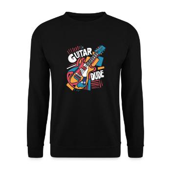 Guitar Dude - Musique pour les fans de guitare - Sweat-shirt Unisexe - noir - Devant - Alina (178cm) & Michal (187cm)