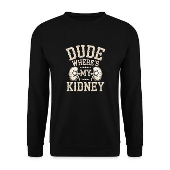 Funny recovery idea - Unisex Sweatshirt - black - Front - Alina (178cm) & Michal (187cm)