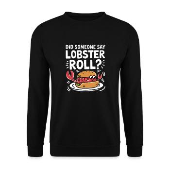 Für echte Lobster-Fans - Unisex Pullover - Schwarz - Vorne - Alina (178cm) & Michal (187cm)