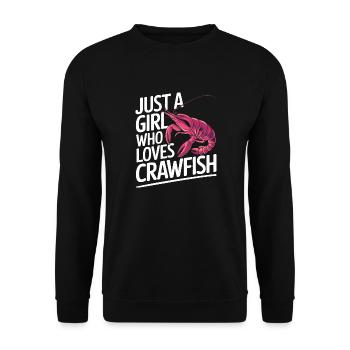 Homards, crabes, crevettes, fruits de mer - Sweat-shirt Unisexe - noir - Devant - Alina (178cm) & Michal (187cm)
