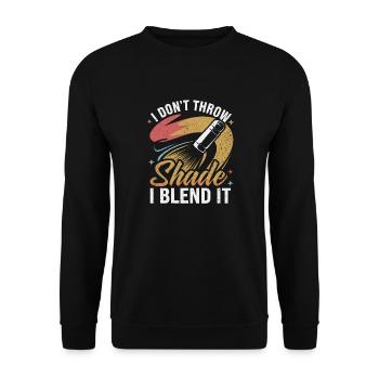 Kreatives Makeup-Design für Beauty-Liebhaber - Unisex Pullover - Schwarz - Vorne - Alina (178cm) & Michal (187cm)
