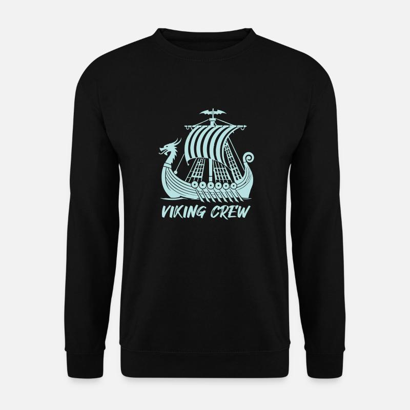wikinger schiff viking - Unisex Pullover - Schwarz