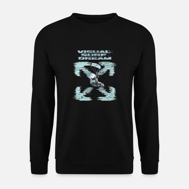 Visual Kitesurfing Dream - Unisex Pullover - Schwarz