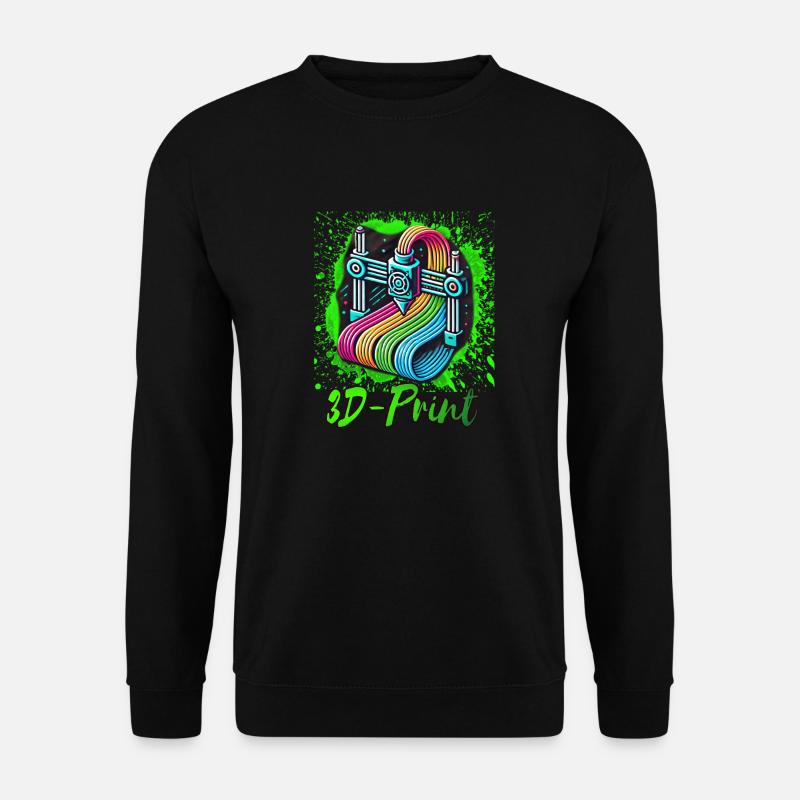 3D Print - Unisex Sweatshirt - black