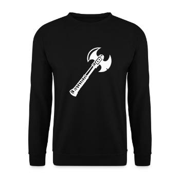 axt 1 - Unisex Pullover - Schwarz - Vorne - Alina (178cm) & Michal (187cm)