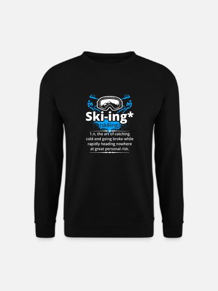 Skiing Definition - Unisex Sweatshirt - black