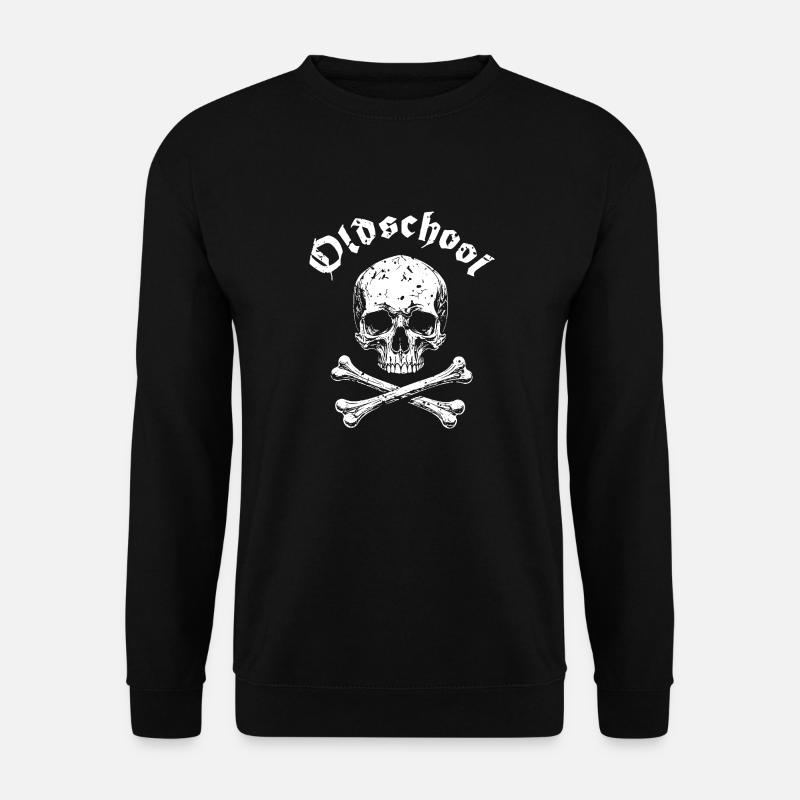 OLDSCHOOL SKULL Pirate Logo - Unisex Sweatshirt - black