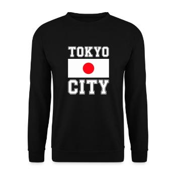 Tokyo City, Japan - Unisex Sweatshirt - black - Front - Alina (178cm) & Michal (187cm)