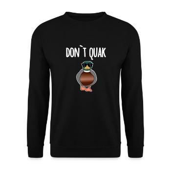 Don't croak - Unisex Sweatshirt - black - Front - Alina (178cm) & Michal (187cm)