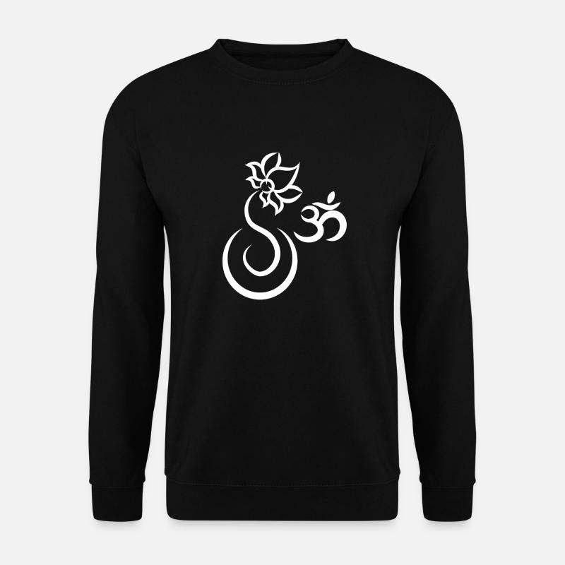 Yoga Yoga Ayurveda Logo - Unisex Pullover - Schwarz
