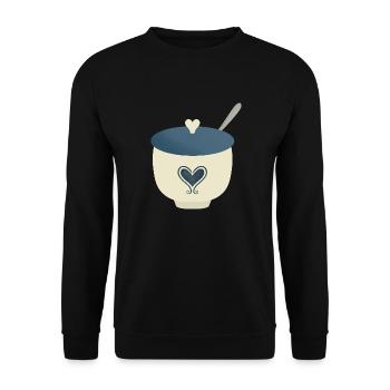 sugar bowl - Unisex Sweatshirt - black - Front - Alina (178cm) & Michal (187cm)
