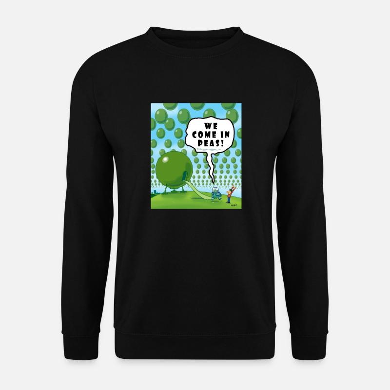 WIR KOMMEN IN PEAS! - Unisex Pullover - Schwarz