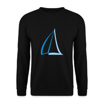 Segel Zweifarbig - Unisex Pullover - Schwarz - Vorne - Alina (178cm) & Michal (187cm)