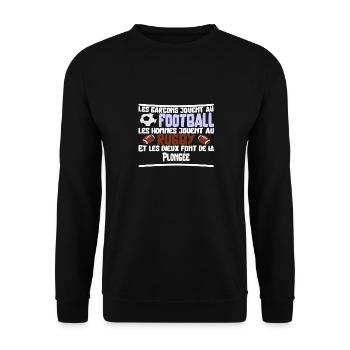 Les dieux Plongée cadeau - Sweat-shirt Unisexe - noir - Devant - Alina (178cm) & Michal (187cm)