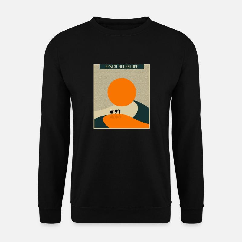 Afrika ,wüste, sonne, - Unisex Pullover - Schwarz