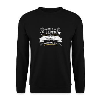 Clarinette Musique Drôle Cadeau - Sweat-shirt Unisexe - noir - Devant - Alina (178cm) & Michal (187cm)
