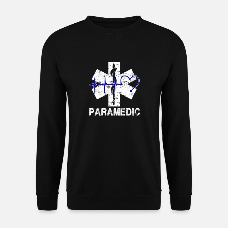 Sanitäter-Herzschlag-Hemd - Unisex Pullover - Schwarz