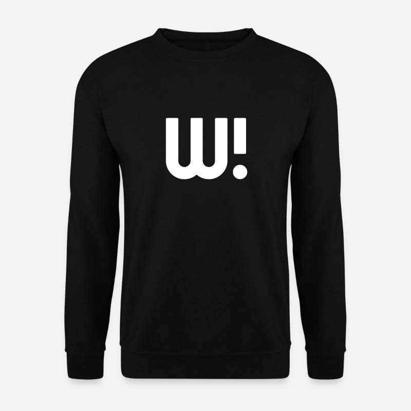 AlphabetBuchstabe W! - Unisex Pullover - Schwarz