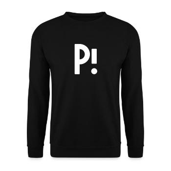 Alphabet Letter P! - Unisex Sweatshirt - black - Front - Alina (178cm) & Michal (187cm)