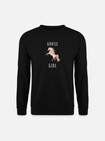Horse Girl Who Love Horses design - Unisex Sweatshirt - black