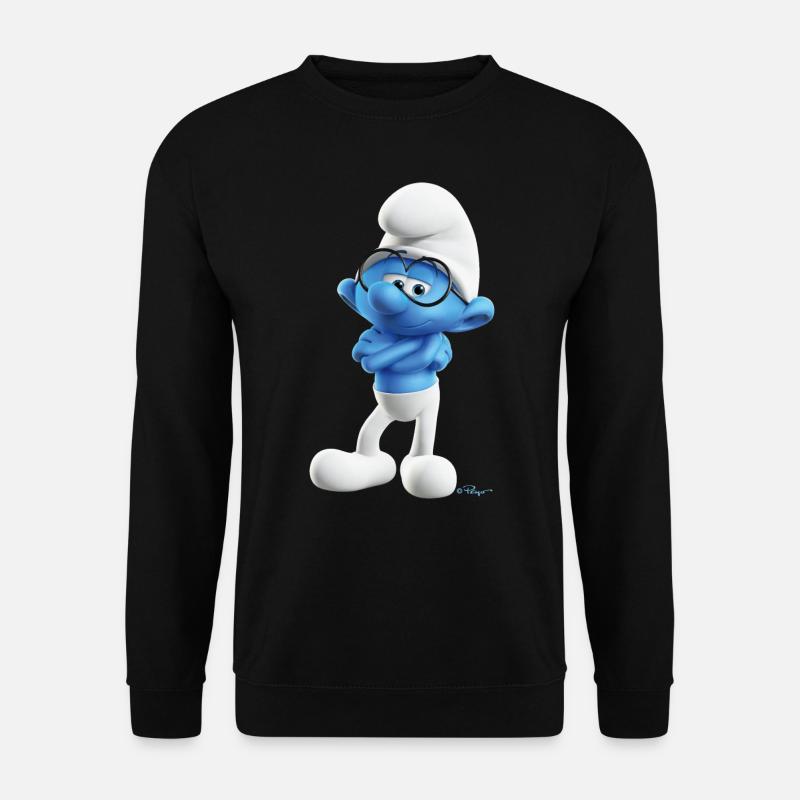 Die Schlümpfe Schlaubi Schlumpf - Unisex Pullover - Schwarz