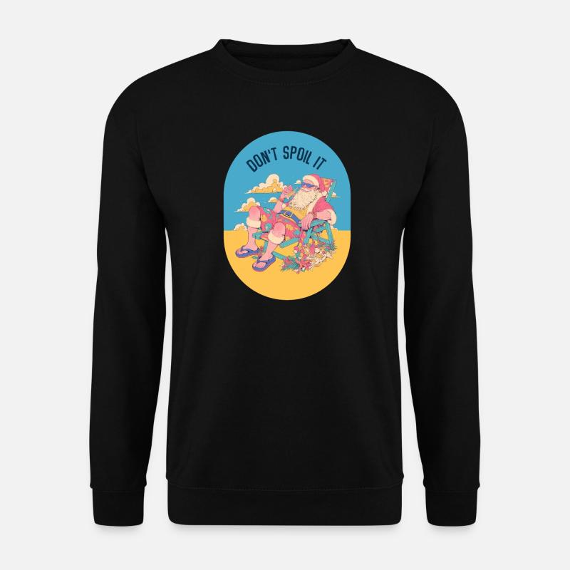 Including spoiler Santa Chill - Unisex Sweatshirt - black